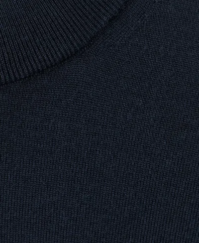 Mango Turtleneck Wool Sweater In Blue