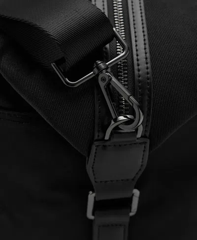 Mango Bowling Handbag In Black