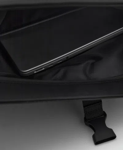 Mango Men's Flap Closure Rubberized Backpack In Black