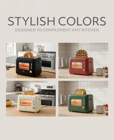 Willow Kitchen 2 Slice Toaster With Window In White