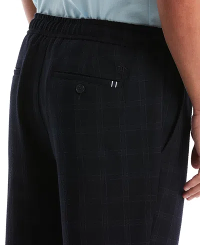 Original Penguin Men's Solid Slim-fit Flat Front Pants In Blue