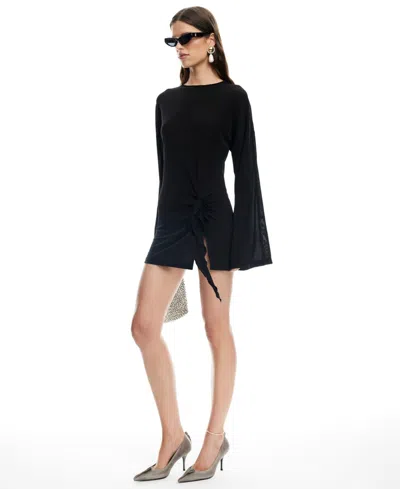 Lioness Cosmic Mini Dress Obsidian In Black