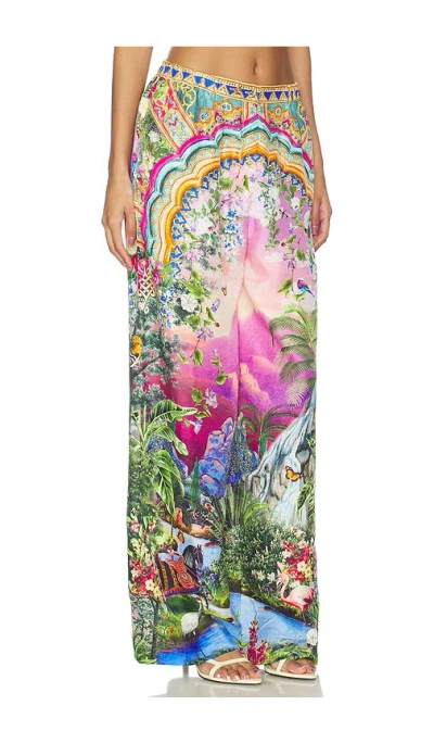 Camilla Button Front Lounge Pant In Multi