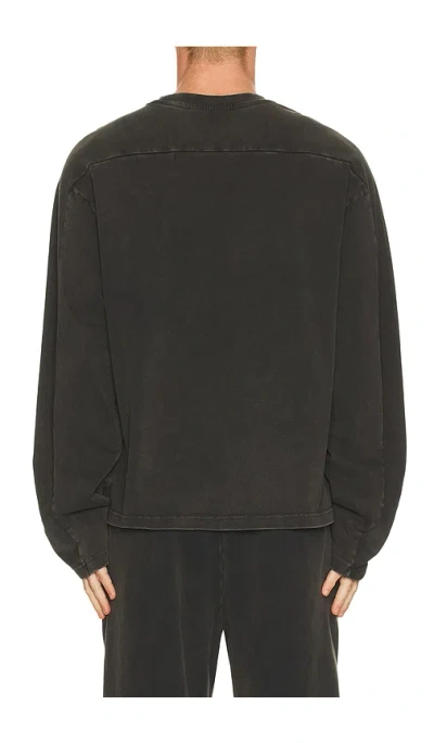 Entire Studios Brown Heavy Long Sleeve T-shirt In Black