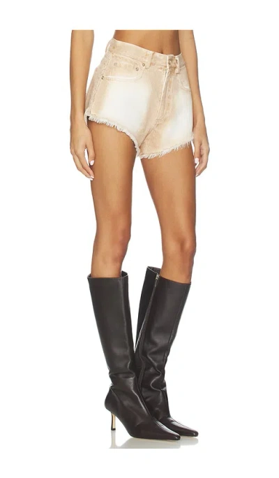 Lapointe Pigment Denim Mini Short In Multi