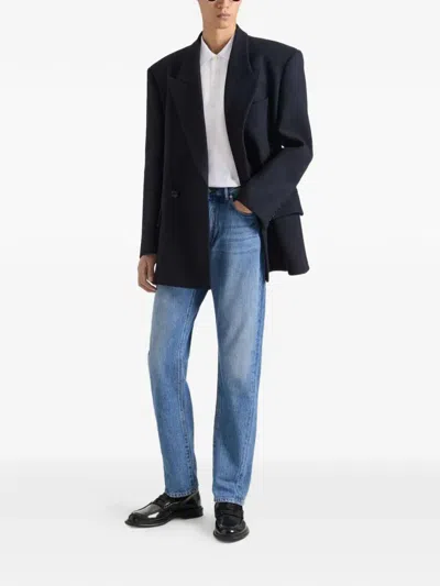 Givenchy Couture Seam Straight Fit Shadow Washed Jeans In Multi