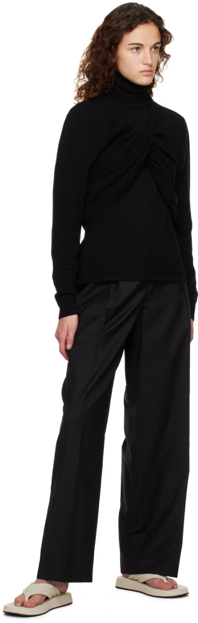 The Row Carlus Turtleneck Wool Sweater In Black