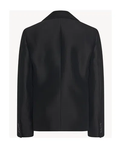 The Row Single-breasted Wool Blazer In Black