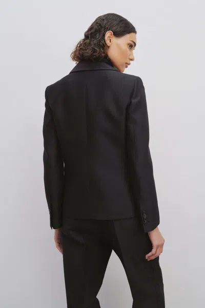 The Row Single-breasted Wool Blazer In Black