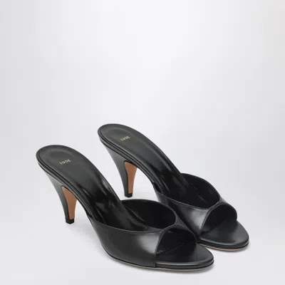 Jude Haze Sandal In Black Leather In Black