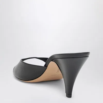Jude Haze Sandal In Black Leather In Black