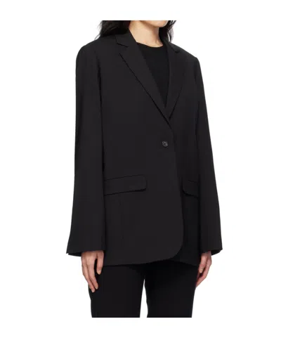 Co Wool Blend Blazer In Black