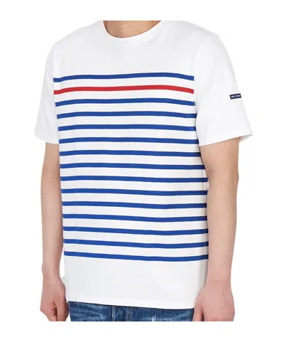 Saint James Naval Striped T-shirt In White