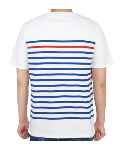 Saint James Naval Striped T-shirt In White