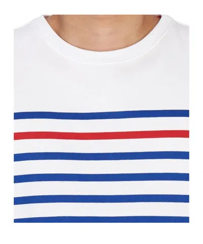Saint James Naval Striped T-shirt In White