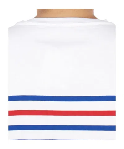 Saint James Naval Striped T-shirt In White