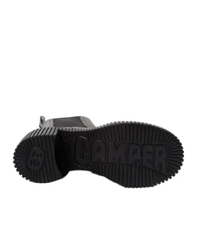 Camper Pix London High Heels Ankle Boots In Black