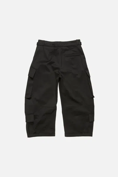 Acne Studios Belt-detail Cargo Trousers In Black