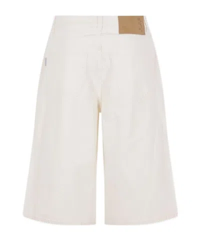 Haikure Becky Cotton And Linen-blend Twill Shorts In White