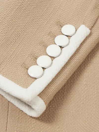 Veronica Beard Button Casual Jacket In Brown