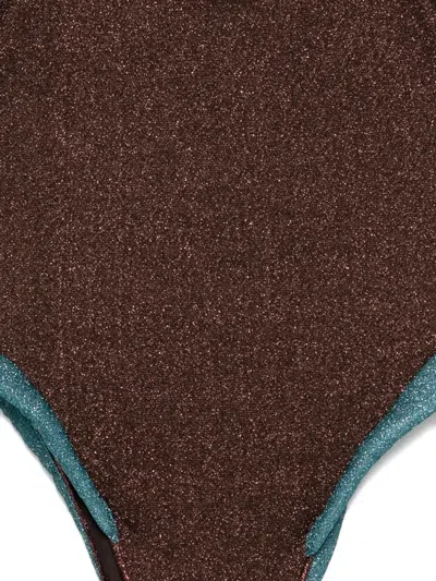 Oseree Square Strap Swimsuit In Multi