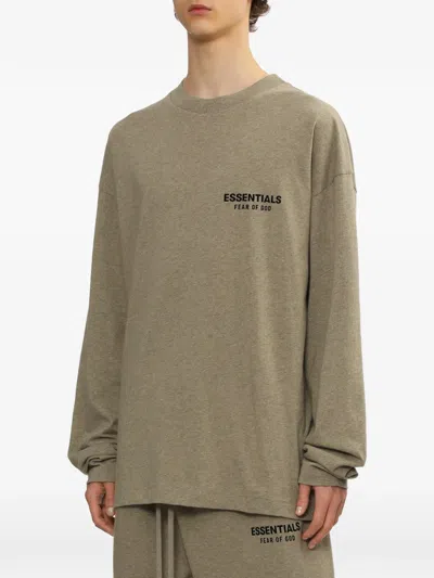 Essentials Long-sleeve T-shirt In Neutral