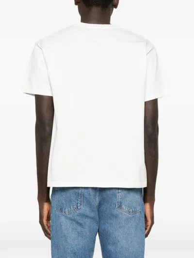Bode Geneva Beaded Pocket T-shirt In White