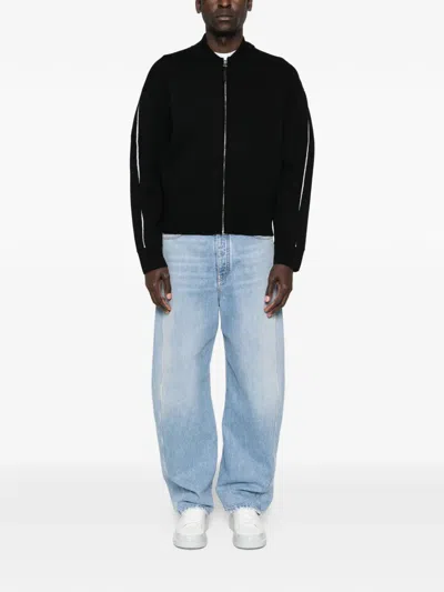 Givenchy Couture Seam Zipped Cardigan Clothing In Black