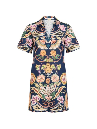 Marie Oliver Dede Floral V-neck Mini Dress In Multi