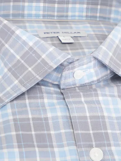 Peter Millar Collared Checked Shirt In Multi