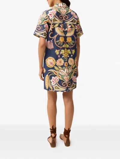 Marie Oliver Dede Floral V-neck Mini Dress In Multi