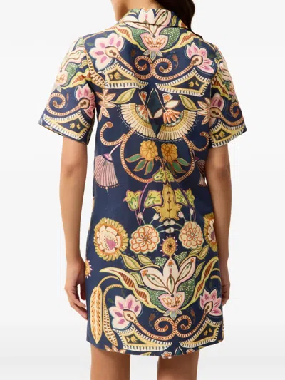 Marie Oliver Dede Floral V-neck Mini Dress In Multi