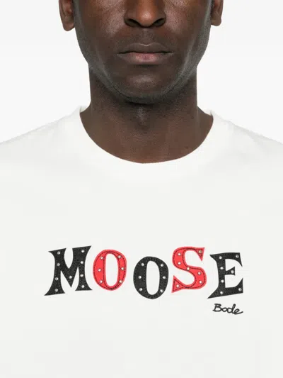 Bode Moose T-shirt In White