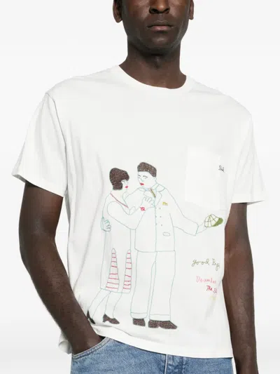 Bode Companion T-shirt In White