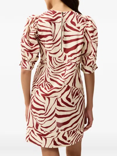 Marie Oliver Ola Puffed-sleeve Mini Dress In Multi