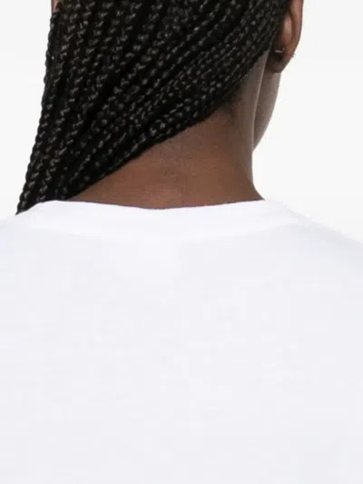 Chloé Cotton Crew Neck Graphic Short Sleeve T-shirt In White