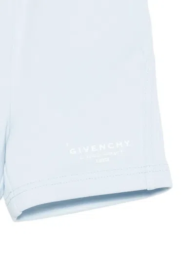 Givenchy Logo-print Shorts In Blue
