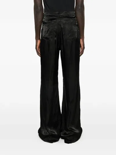 Rick Owens Bolan Bootcut Belt Loop Five Pocket Trousers In Black