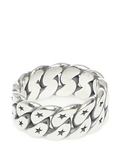 Twojeys Cuban-monogram Ring In Metallic