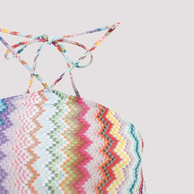Missoni Mare Metallic Crochet-knit Halterneck Playsuit In Multi
