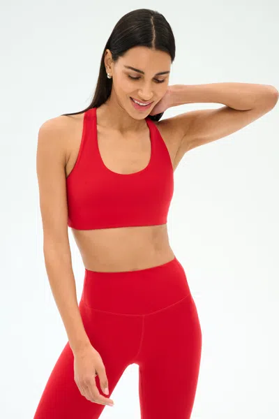 Splits59 Sara Airweight Sports Bra In Red