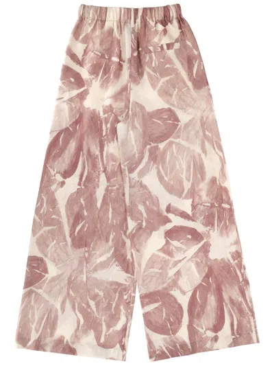 Alysi Silk Pants In Multi
