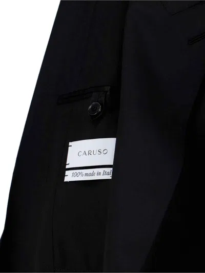 Caruso Single-breasted Suit In Black
