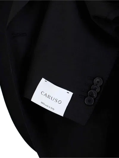 Caruso Single-breasted Suit In Black