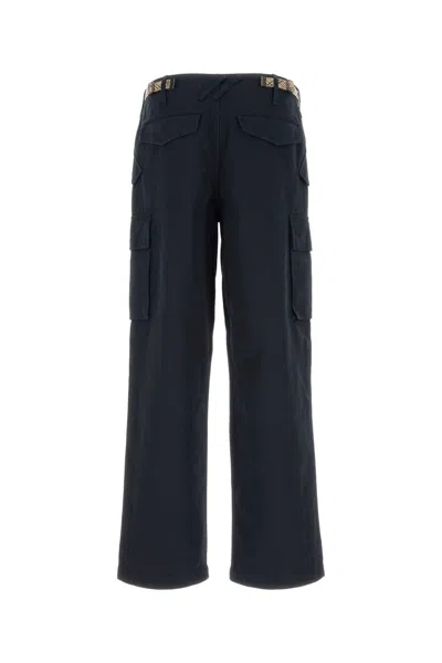 Burberry Cyrus Cargo Trousers Multiple Pocket Design In Blue