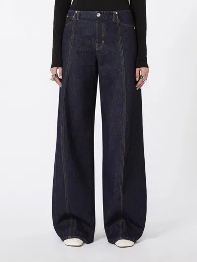 Sportmax Belt Loop Jeans In Black