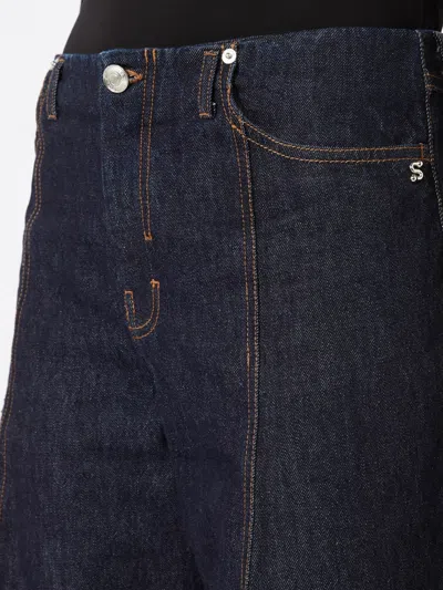 Sportmax Belt Loop Jeans In Black
