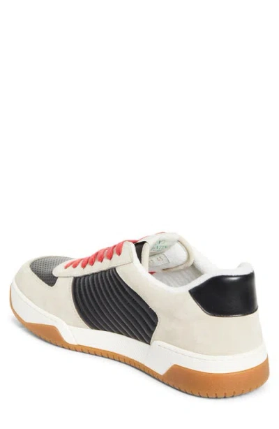 Valentino Garavani Sneakers Contrasting Panels Perforated Detailing Rubber Sole In Multi