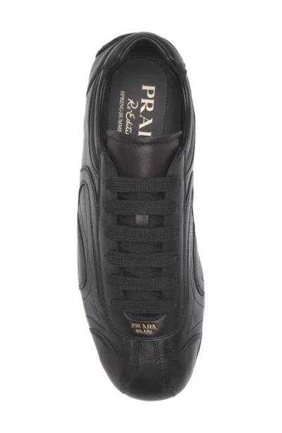 Prada Black Suede And Re Nylon Montecarlo Re Edition 2005 Sneakers In Multi