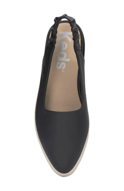 Keds Point Slingback Flat In Black